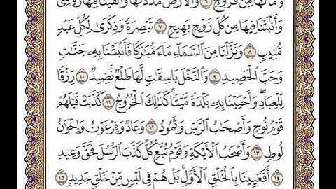 سورة ق بصوت الشيخ وديع اليمني