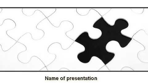 Last Step To Complete Puzzle PowerPoint Template by PoweredTemplate.com