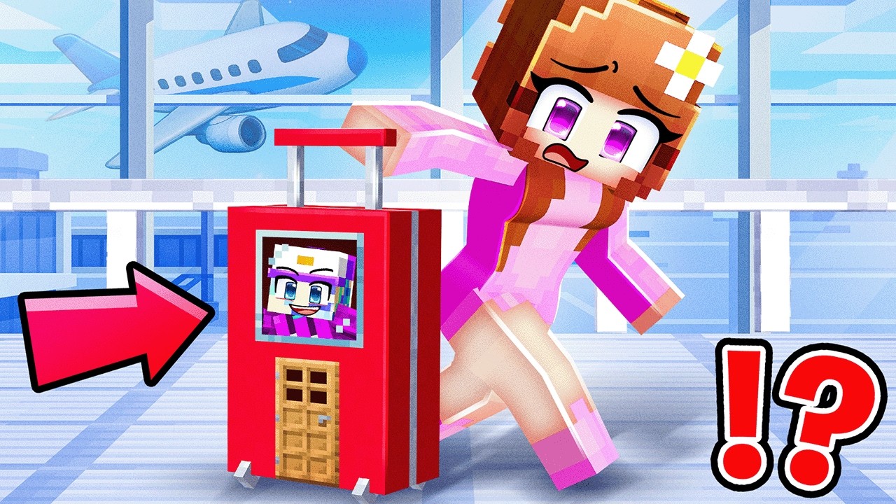 Dash Hides Inside Anne's Suitcase In Minecraft...