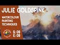 Watercolour painting techniques & how to paint seascapes with Julie Goldspink I Colour In Your Life