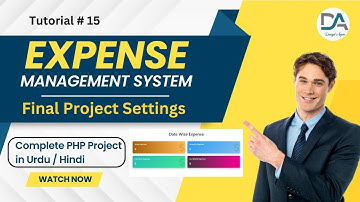 Final Project Settings PHP - MySQL | Expense Management System in Urdu / Hindi