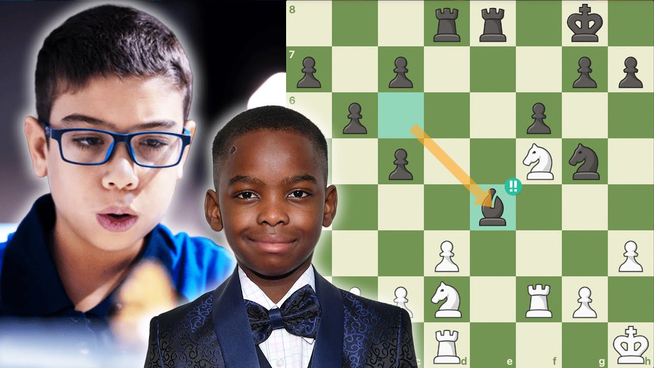 Faustino Oro Vs Tani: Como é possível? Duas CRIANÇAS jogando como Kasparov e Carlsen!