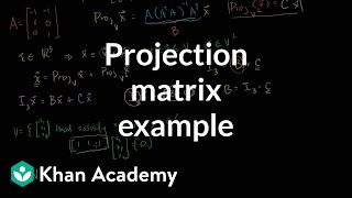 Lin Alg: Another Example of a Projection Matrix