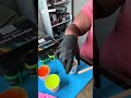 Let's Resin Neon Powders on a Druzy Heart Palette #smallbusiness #diyresin #learnresin #resin