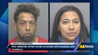 Two arrested in Evansville after victim attacked with baseball bat