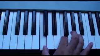 How to play Smoke on the Water - Deep Purple - Piano / Organ Tutorial chords