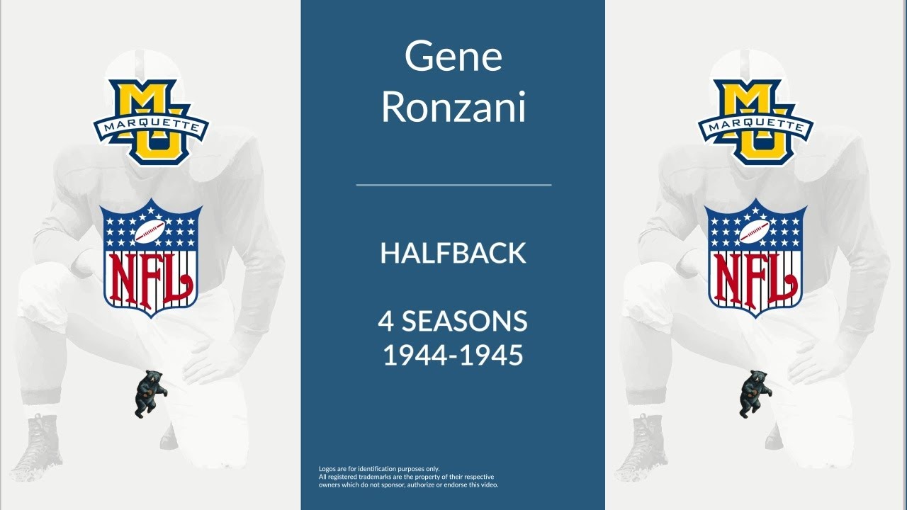 Gene Ronzani: Football Halfback and Quarterback - YouTube