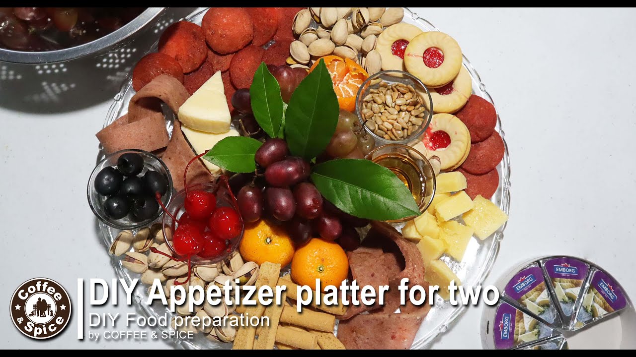DIY CREATIVE Appetizer platter for two / Charcuterie / Cheese board / Filipino voice over