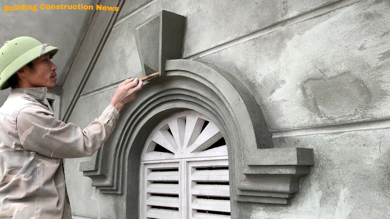 How To Build And Install Concrete Windows Decorate The Window Frame 