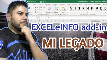 😎 Ejecutar macros de EXCELeINFO ADD-IN desde tus propias macros [Excel VBA]