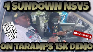 4 SUNDOWN AUDIO NSV5 SUBWOOFERS ON TARAMPS BASS15K DEMO