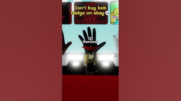 Never buying bob badge on ebay again  #roblox #slapbattles