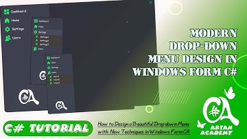 C# Modern Drop-Down Menu Design in Windows Form