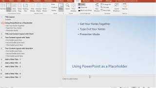 Speaker's Notes in PowerPoint
