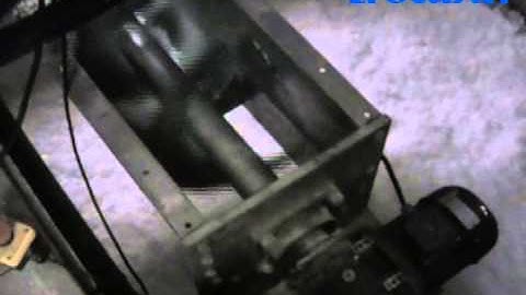 How flake ice is taken out automatically?