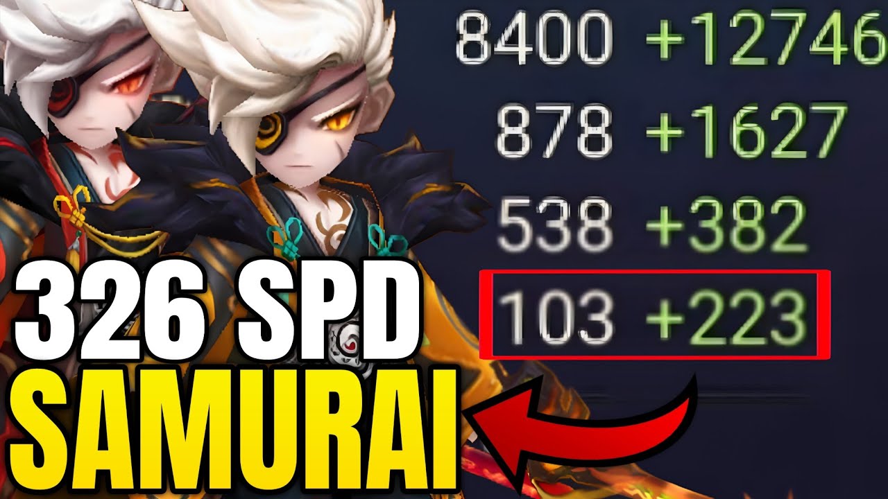 GOD Samurai with 326 SPD in Special League Day 6 - Summoners War