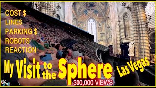 tour of MSG Sphere what is inside? LAS VEGAS The $2.3 billion MSG Sphere movie reaction Aura robots