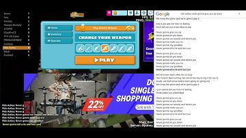 Rick Rolling in Shell Shockers