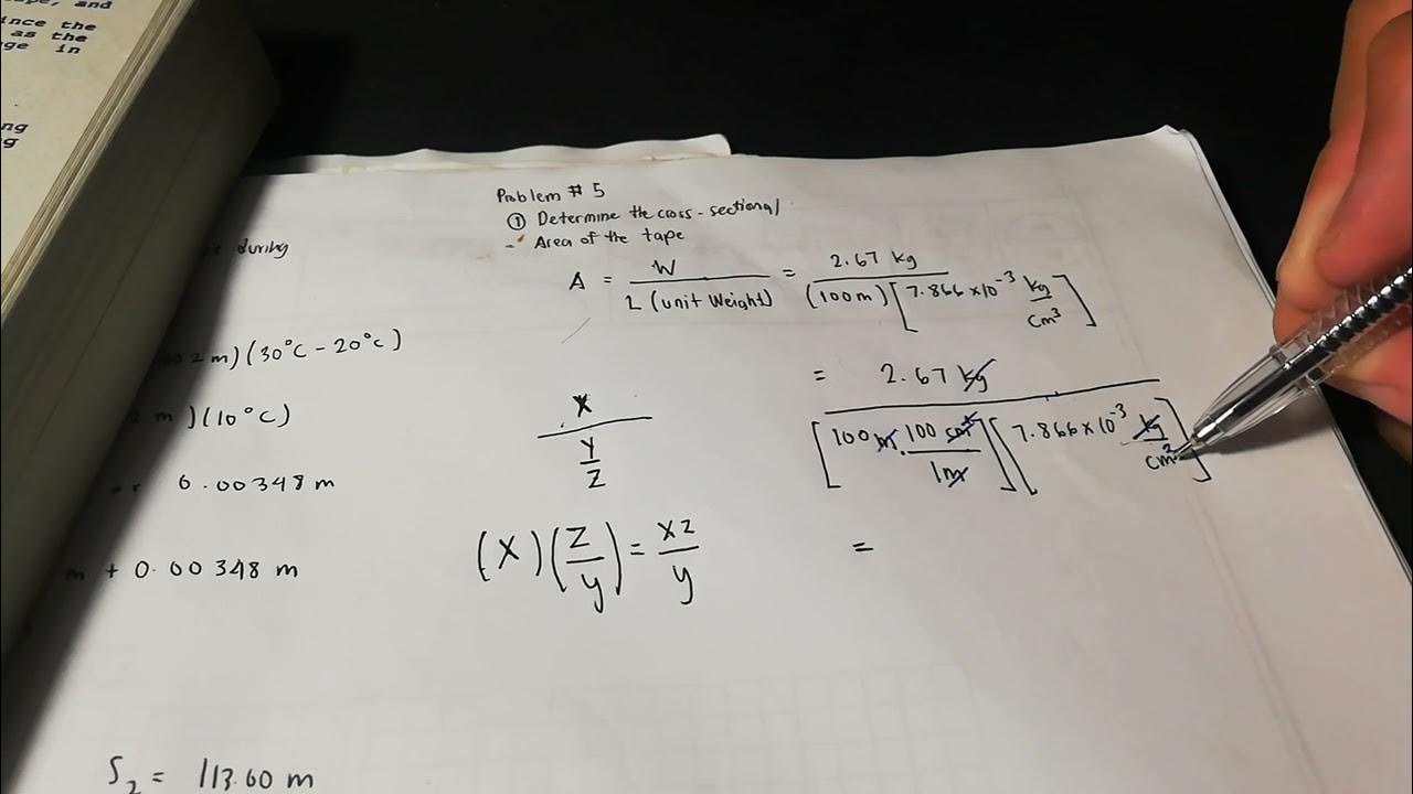Tape Corrections Problem 5 YouTube