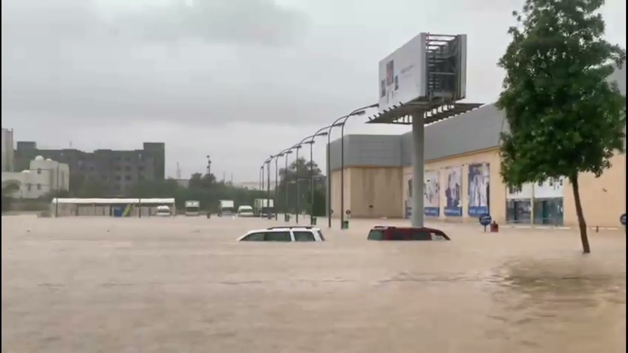 Heavy rain in Muscat Oman ll shaheen cyclone 2021in oman ll cyclone in ...