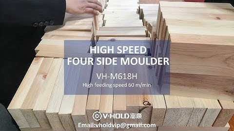 100m/min HIGH FEEDING SPEED FOUR SIDE PLANER VH M618HA with automatic multiple blade rip saw machine