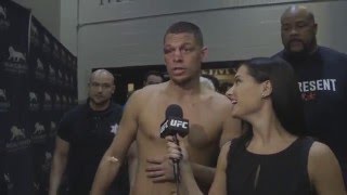 UFC 196: Nate Diaz Backstage Interview
