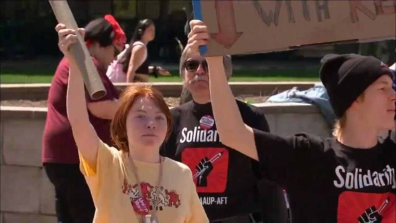 Day 2 on picket lines at Rutgers University YouTube