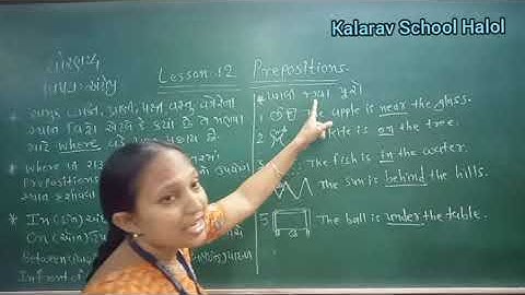 STD.4 GM ENGLISH L -12 PREPOSITIONS