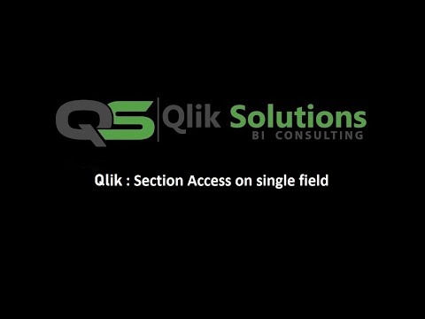 Qlik : 001_Section Access : On a single field
