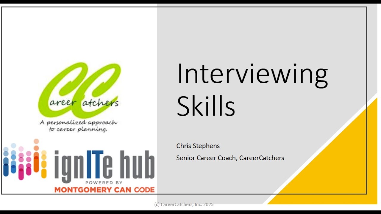 Career Workshop: Interviewing Skills.