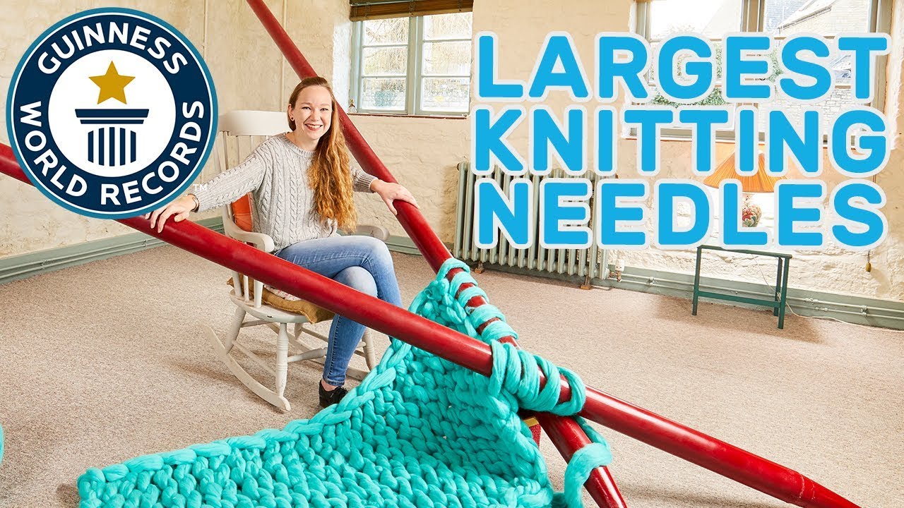 Video: Meet the woman who's made the world's largest knitting needles