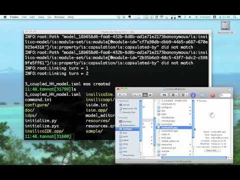 Command-line model creation based on insilicoIDE