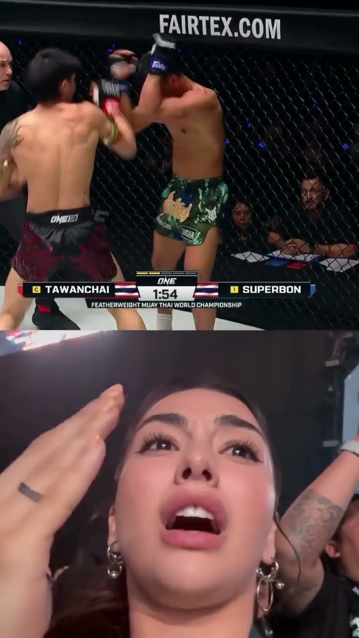 Dua Shkara was feeling every moment of Tawanchai vs. Superbon! ?