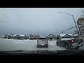 Drive to walmart in anchorage alaska after a snowstorm