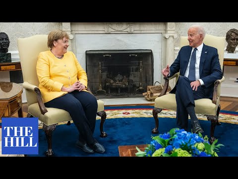 President Biden meets with German Chancellor Angela Merkel