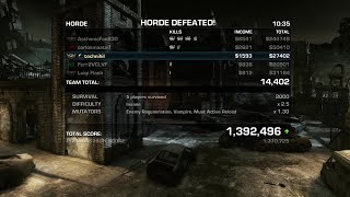 Gears of War 3 | Horde Insane | Gridlock (1,392,496) | Full Game