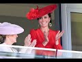 The princess of wales looked beautiful in a red alexander mcqueen dress at royal ascot princesskate