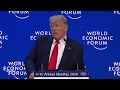 US-Präsident Donald Trump spricht beim World Economic Forum in Davos