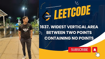 1637. Widest Vertical Area Between Two Points Containing No Points | Leetcode | Medium |