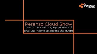 Cloud Customers: Setting Up Password And Username To Access The Event