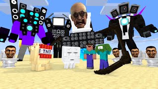 Monster School: ALL SKIBIDI TITAN SCIENTIST TOILET VS TITAN SPEAKER HEAD - Minecraft Animation