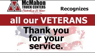 McMahon Truck Centers Recognizes Their Veterans