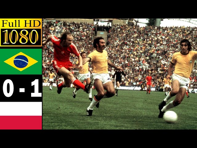 Brazil 0-1 Poland world cup 1974 (Third-place) | Full highlight | 1080p HD | Grzegorz Lato class=