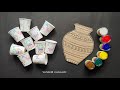 Easy Wall Hanging Craft Idea | Wall Hanging Making With Cardboard and Paper Cup