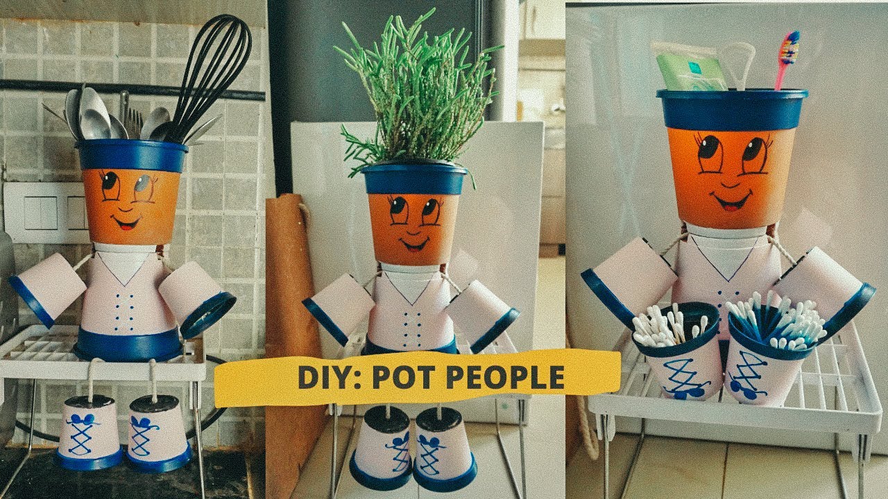 Diy How To Make Flower Pot People