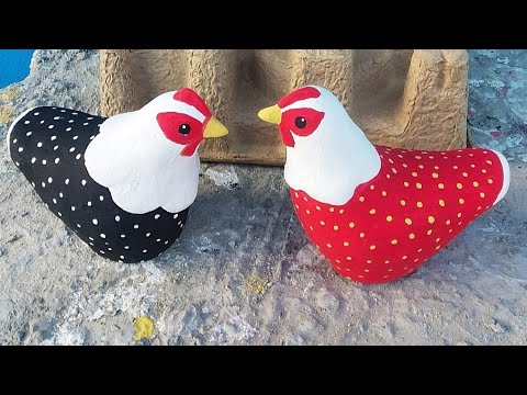 Galinhas em miniaturas