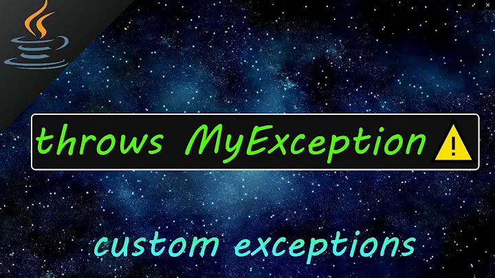 Java custom exceptions 🛑