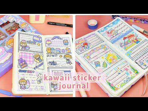 stickers journaling 💕cute kawaii sticker🌈 Immersive ASMR bullet journal