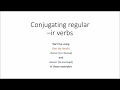 French: Conjugating -ir verbs in the present tense - YouTube