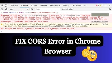 How to Resolve CORS issue in Chrome Browser ?